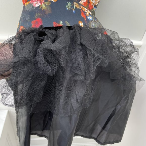 ASOS A-Line floral dress with crinolin size 4 - Picture 8 of 9